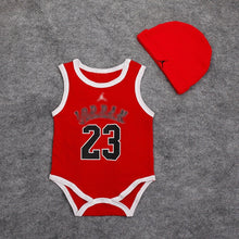 Load image into Gallery viewer, Baby Boy Girl Rompers Cotton Baby Clothes Infant Jumpsuits+Hat 2pcs Toddler Girls Clothing Set 2018 Newborn 23 Sport Clothing