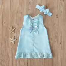 Load image into Gallery viewer, Bow Infant Baby Girls Flower Dresses Christening Gowns Newborn Babies Baptism Clothes Princess Birthday White Baby Girls Dress