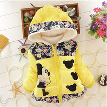 Load image into Gallery viewer, Winter Baby Jackets For Girls Clothes Baby Clothing Kids Hooded Coats Toddler Warm Minnie Mickey Jacket Infant Boys Outerwear
