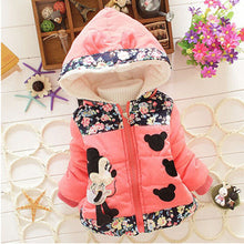 Load image into Gallery viewer, Winter Baby Jackets For Girls Clothes Baby Clothing Kids Hooded Coats Toddler Warm Minnie Mickey Jacket Infant Boys Outerwear