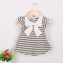 Load image into Gallery viewer, 2018 New Summer Dress Children's Clothing Girls Denim Stitching Baby Girl Dresses Party Wedding Children's Mesh Princess Dress
