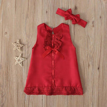 Load image into Gallery viewer, Bow Infant Baby Girls Flower Dresses Christening Gowns Newborn Babies Baptism Clothes Princess Birthday White Baby Girls Dress

