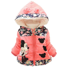 Load image into Gallery viewer, Winter Baby Jackets For Girls Clothes Baby Clothing Kids Hooded Coats Toddler Warm Minnie Mickey Jacket Infant Boys Outerwear
