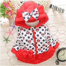 Load image into Gallery viewer, Winter Baby Jackets For Girls Clothes Baby Clothing Kids Hooded Coats Toddler Warm Minnie Mickey Jacket Infant Boys Outerwear
