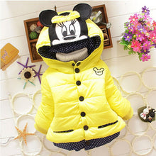 Load image into Gallery viewer, Winter Baby Jackets For Girls Clothes Baby Clothing Kids Hooded Coats Toddler Warm Minnie Mickey Jacket Infant Boys Outerwear
