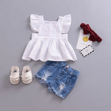 Load image into Gallery viewer, Newborn Kid Baby Girl Clothes Princess Ruffle Top Blouse Dress T-shirt Clothes Summer
